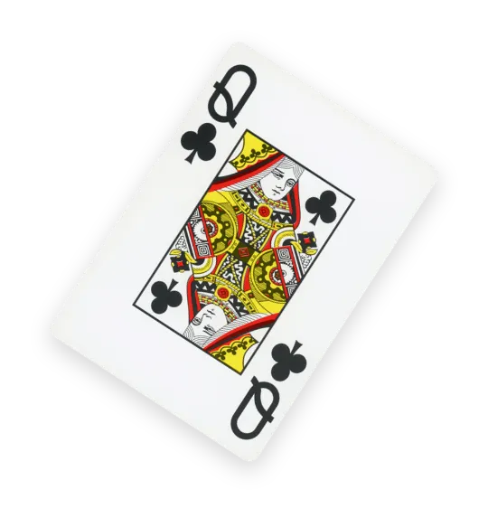 Queen of Clubs Card - Catch the Ace